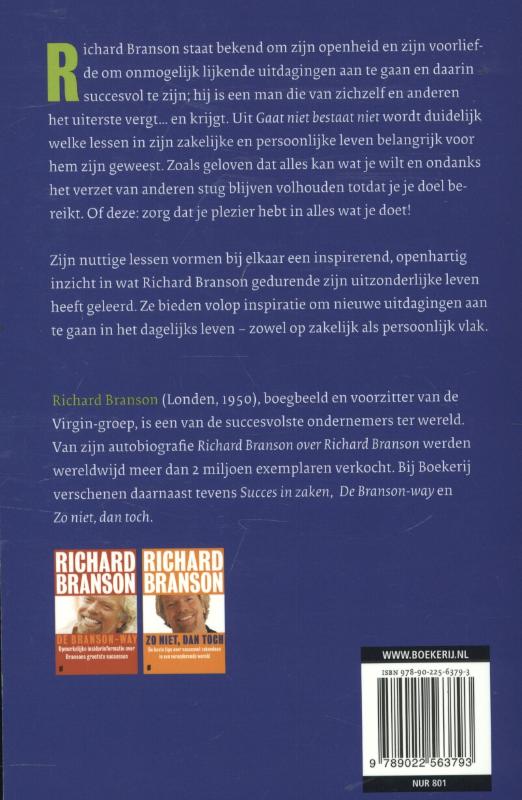 Achterkant van Gaat niet bestaat niet