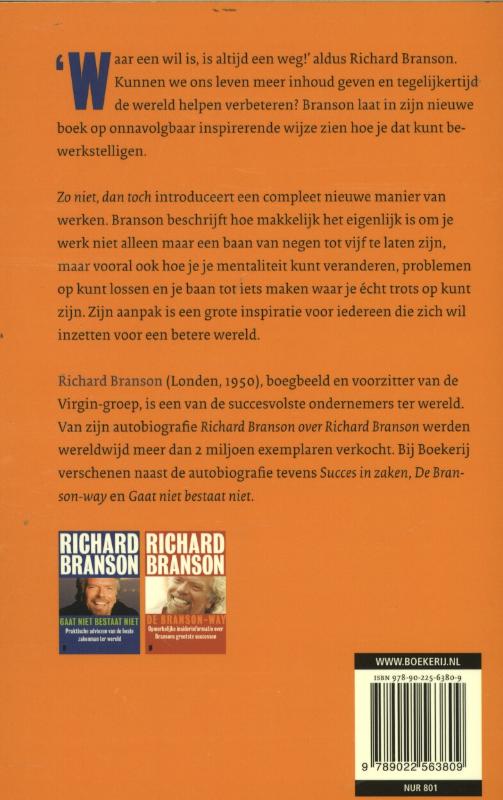 Achterkant van Zo niet, dan toch