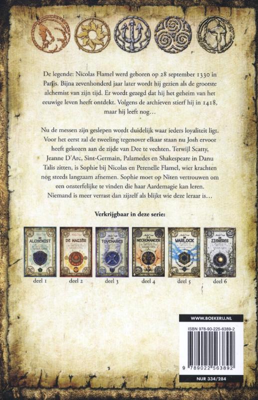 Achterkant van De warlock