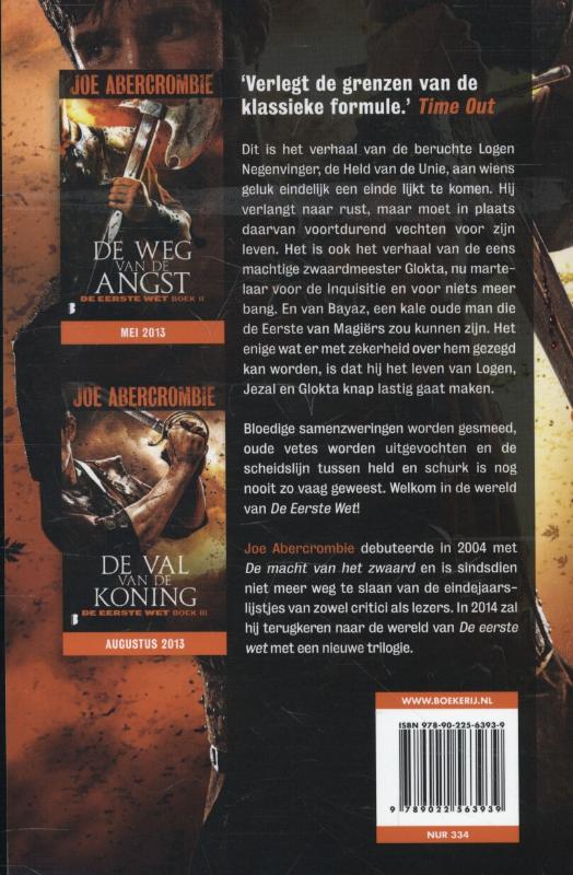 Achterkant van De macht van het zwaard