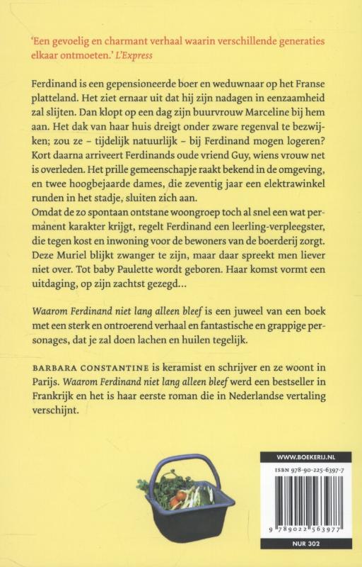 Achterkant van Waarom Ferdinand niet lang alleen bleef