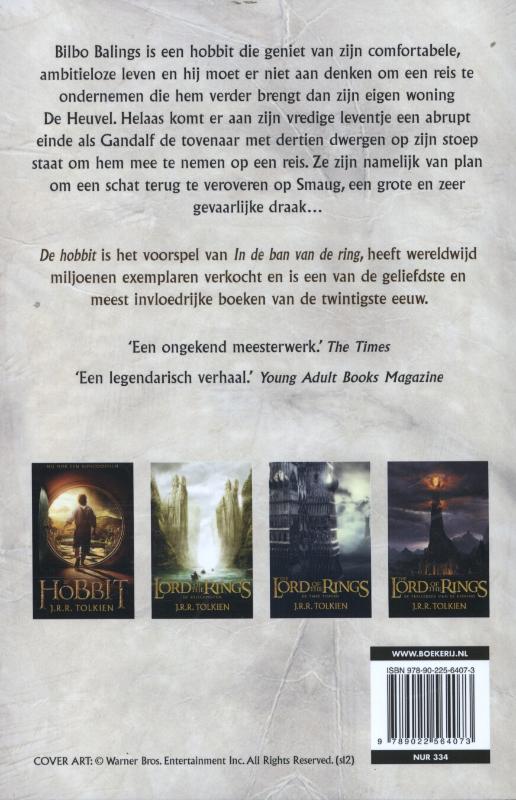 Achterkant van De Hobbit