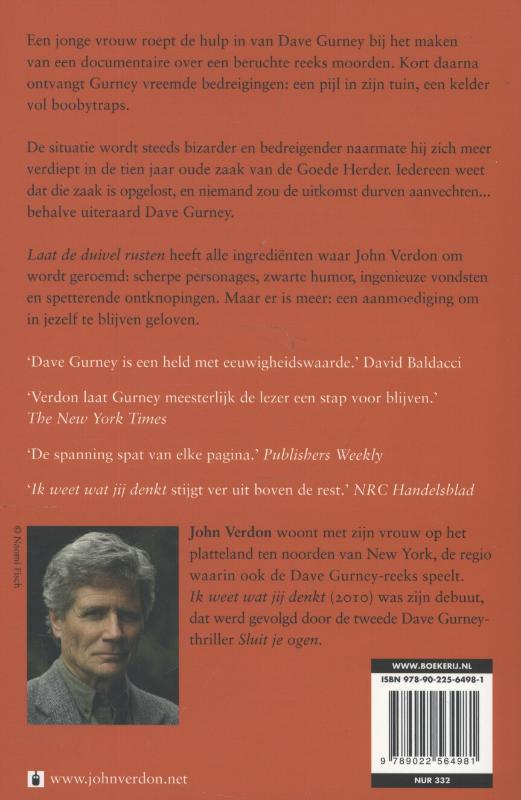 Achterkant van Laat de duivel rusten