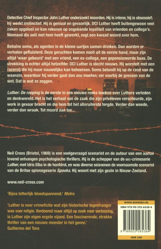 Achterkant van Luther de roeping