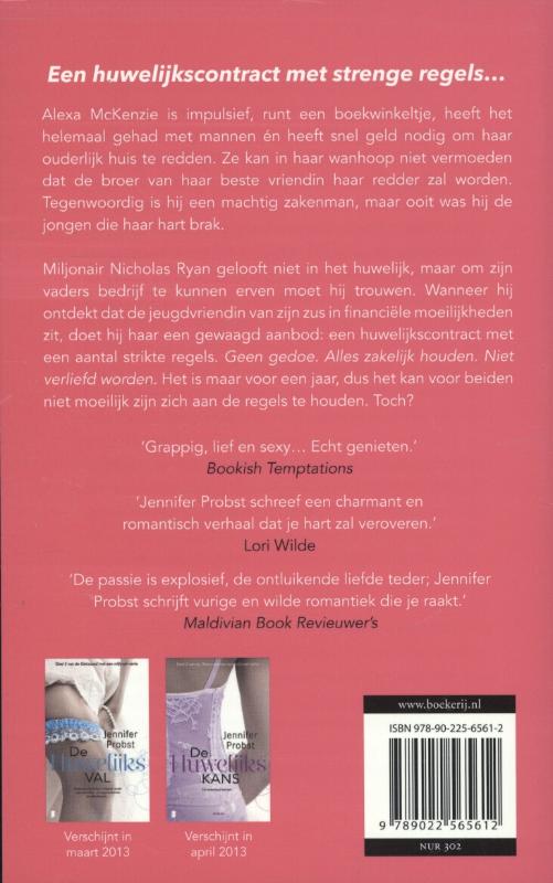 Achterkant van Het huwelijkscontract