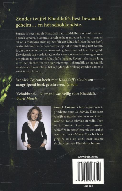 Achterkant van Khaddafi's slavin