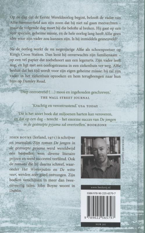 Achterkant van De jongen die zijn vader zocht