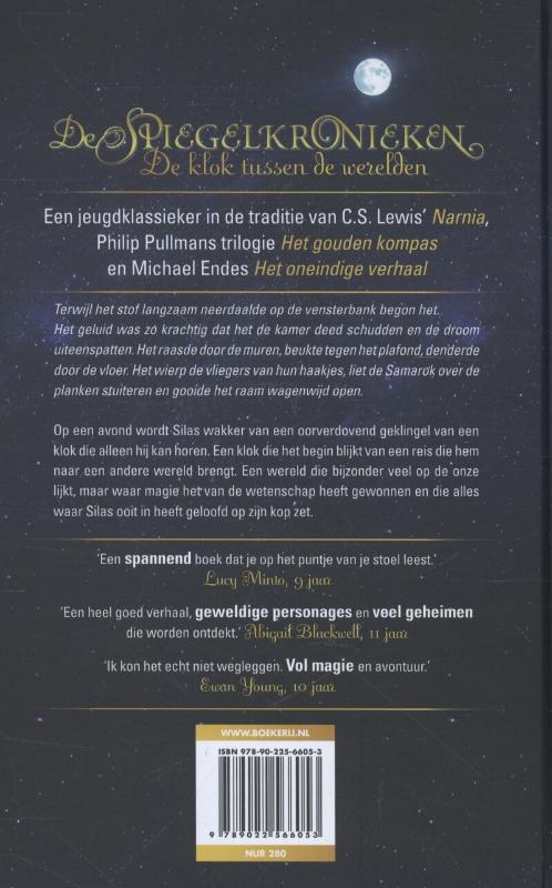 Achterkant van De klok tussen de werelden