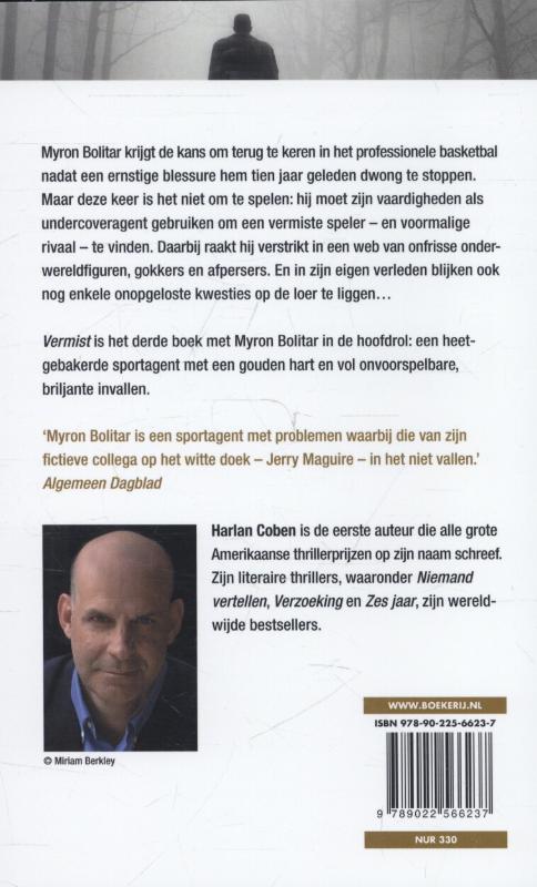Achterkant van Vermist