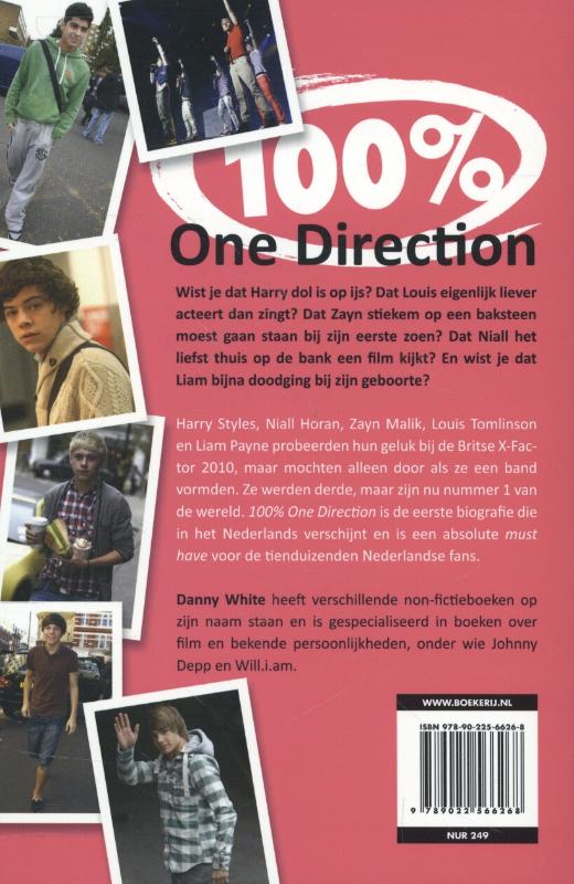 Achterkant van 100% one direction