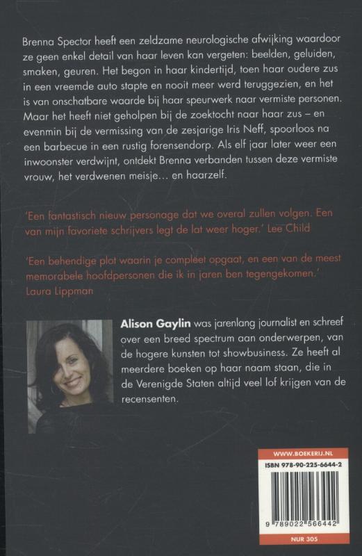 Achterkant van En ze was