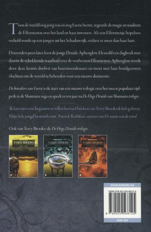 Achterkant van De bewakers van Faerie