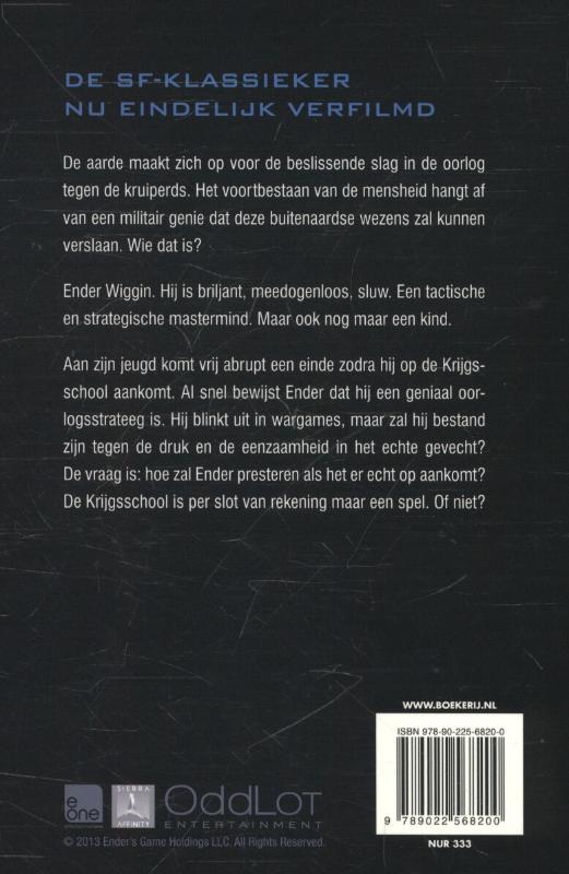 Achterkant van Ender's Game