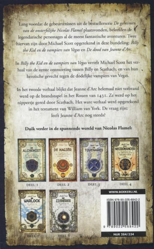 Achterkant van Billy de Kid en de vampiers van Vegas & De dood van Jeanne d'Arc