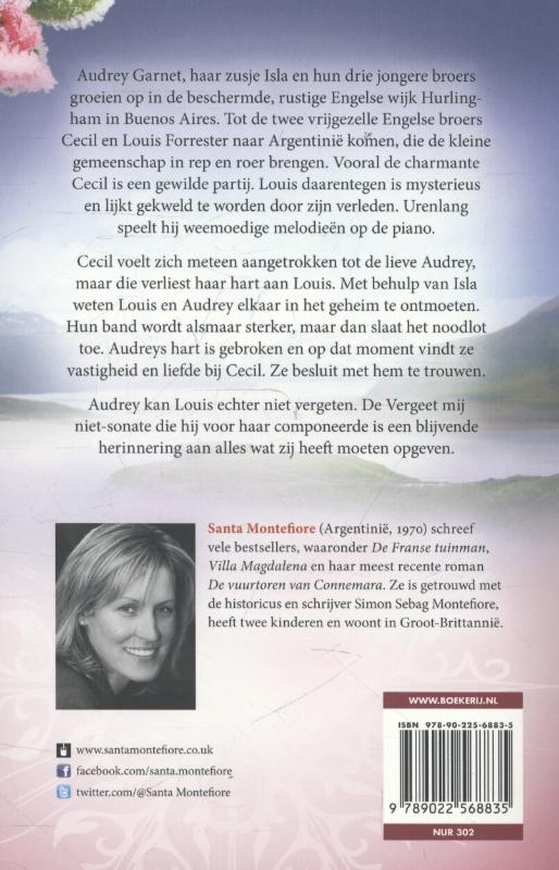 Achterkant van De vergeet mij niet-sonate