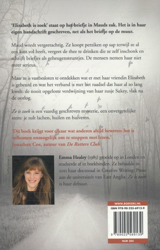 Achterkant van Ze is zoek