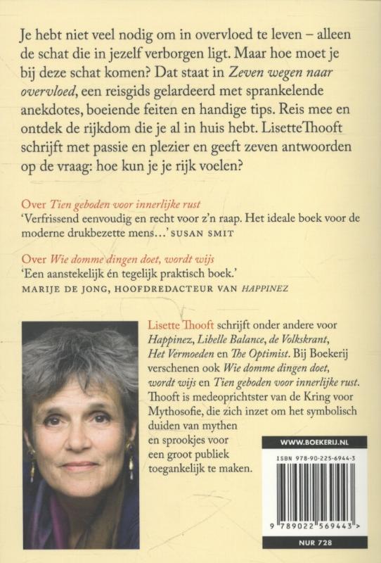 Achterkant van Zeven wegen naar overvloed
