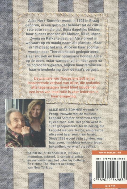 Achterkant van De pianiste van Theresienstadt