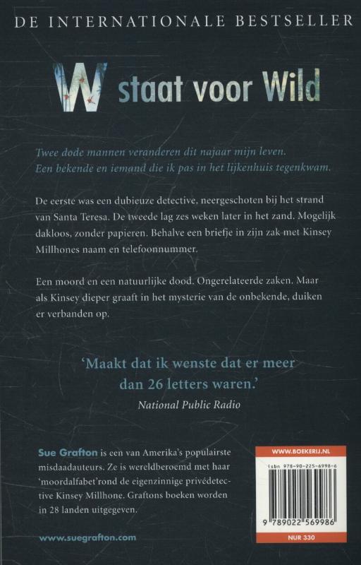 Achterkant van W staat voor Wild