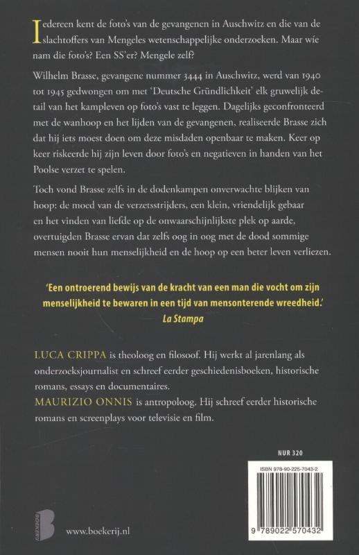 Achterkant van De fotograaf van Auschwitz