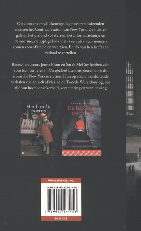Achterkant van Het afscheid