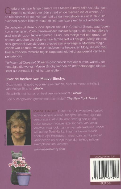 Achterkant van Verhalen uit Chestnut Street