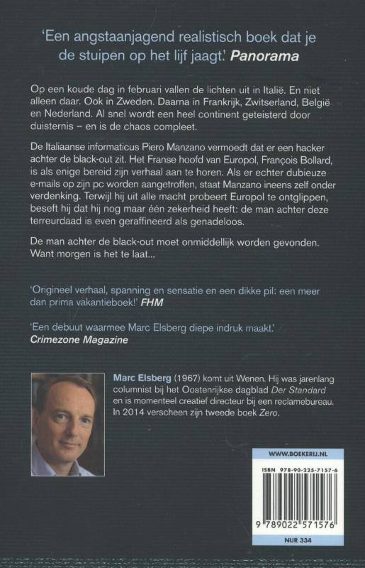 Achterkant van Black-out