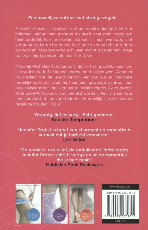 Achterkant van Het huwelijkscontract