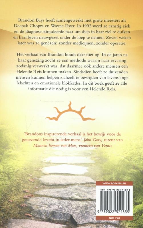 Achterkant van De helende reis