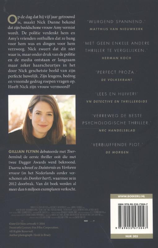 Achterkant van Gone girl