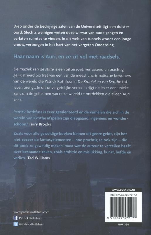 Achterkant van De muziek van de stilte