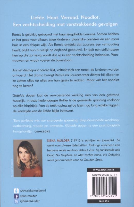 Achterkant van Getelde dagen