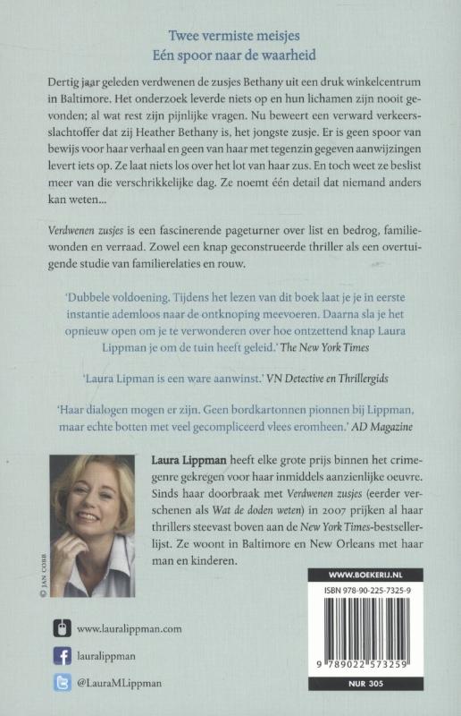Achterkant van Verdwenen zusjes