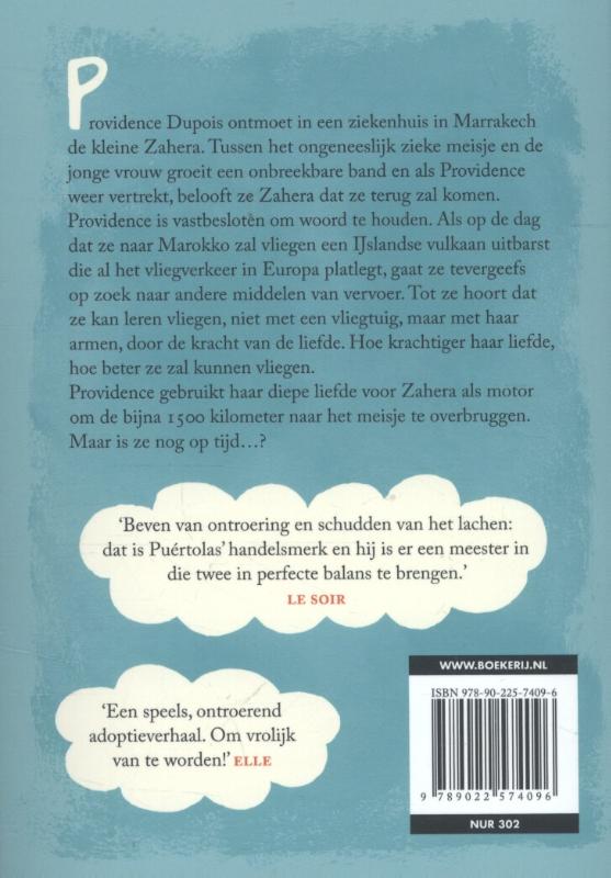 Achterkant van Het kleine meisje dat een wolk had ingeslikt