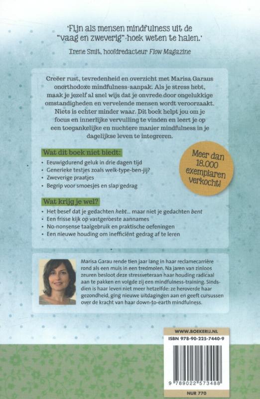 Achterkant van Haal meer uit je leven met mindfulness