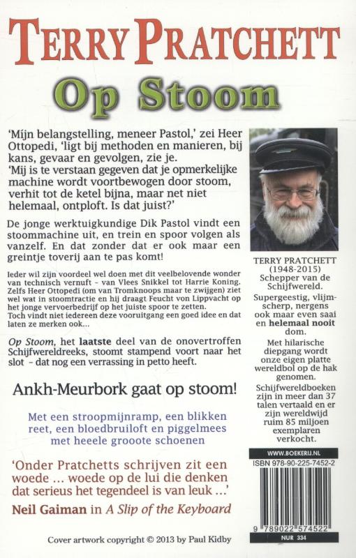 Achterkant van Op Stoom