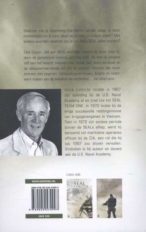 Achterkant van Slagen of falen bij de Seals
