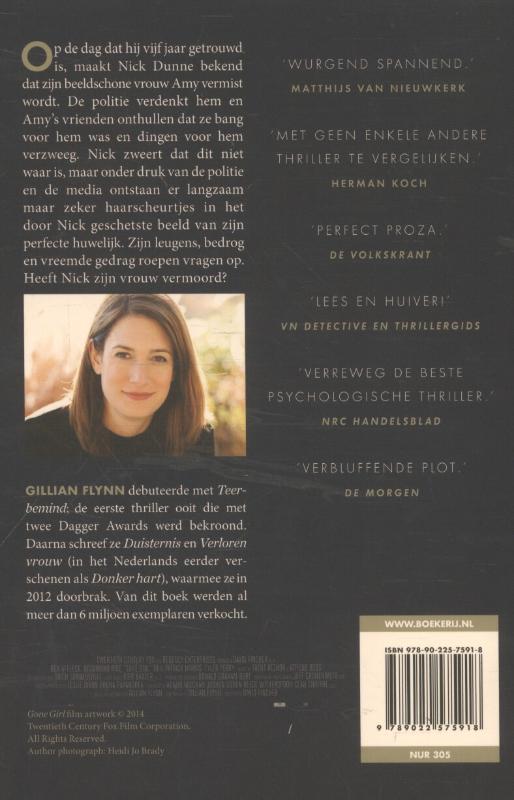 Achterkant van Gone girl