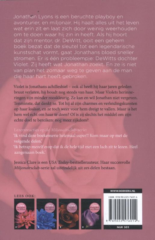 Achterkant van De romantische miljonair