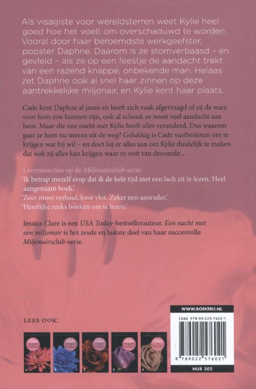 Achterkant van Een nacht met een miljonair