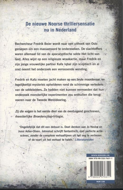 Achterkant van Zij die volgen