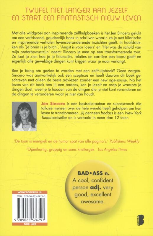 Achterkant van Jij bent een badass
