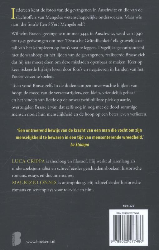 Achterkant van De fotograaf van Auschwitz