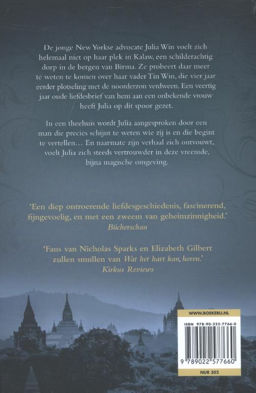 Achterkant van Wat het hart kan horen