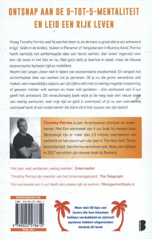 Achterkant van Een werkweek van 4 uur