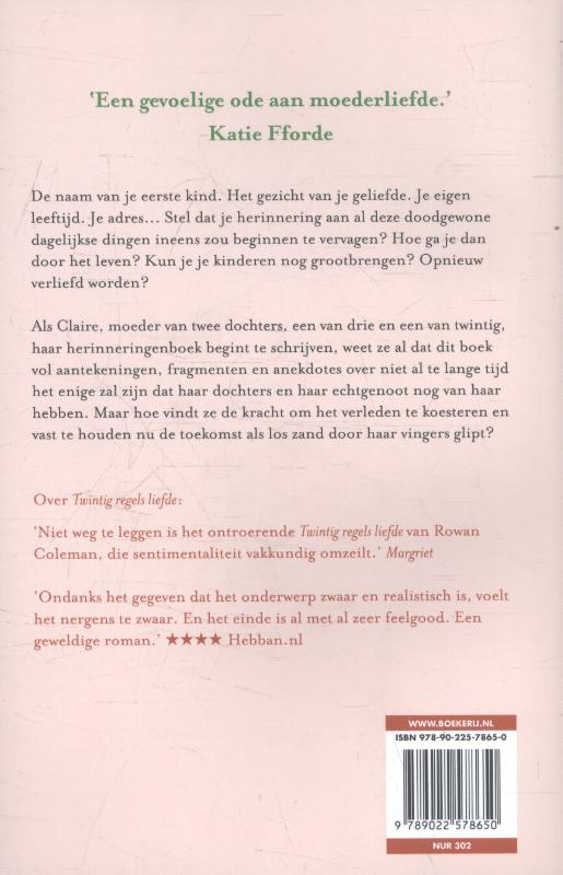 Achterkant van Boek voor mijn dochters