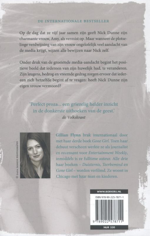 Achterkant van Gone Girl