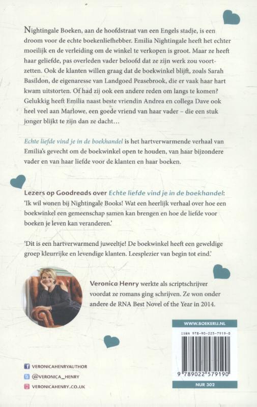 Achterkant van Echte liefde vind je in de boekhandel
