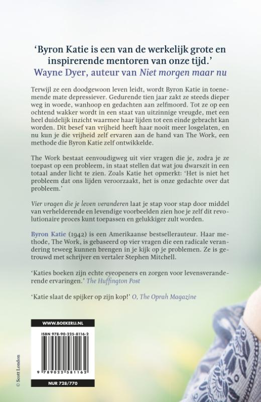 Achterkant van Vier vragen die je leven veranderen