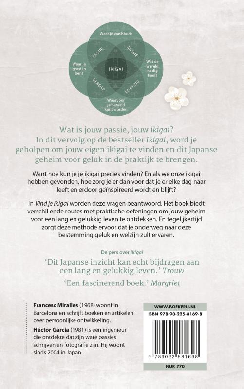 Achterkant van Vind je ikigai